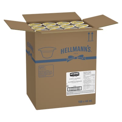 Hellmann's® Cheesy Jalapeño Sauce Dip Cup 108 x 44 ml - 